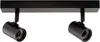 A black two-light ceiling spotlight fixture against a white background. Produktbild-Vorschau