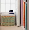 KRINES HOME Rattan Wäschekorb Wäschetruhe Sitz gepolstert Produktbild-Vorschau 7