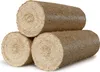 Three cylindrical briquettes stacked on a white background. Produktbild-Vorschau
