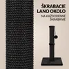 IvoQ Škrabadlo pre mačky - 90 cm - Čierne - Stabilné Náhľad obrázku produktu 4