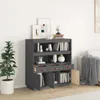 vidaXL Highboard Grau 100x40x108,5 cm Massivholz Kiefer -  Produktbild-Vorschau 4