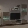 vidaXL Parete attrezzata a 5 pezzi con illuminazione a LED Anteprima dell’immagine prodotto 4