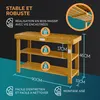 Casaria® 2en1 Meuble à chaussures avec Banc en bois Voir les images du produit 4