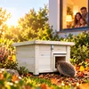 Relaxdays Igelhuis met bodem, doolhofingang, weerbestendig Productafbeelding-voorbeeld 3