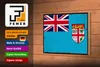 Holzschild Flagge Fidschis 18x12 cm Retro Flag of Fiji Produktbild-Vorschau 4