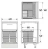 Popelnice Hailo 3301681 Allegro 430, sada 2x13 + 28 litrů, Náhled obrázku produktu 5