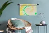 MuchoWow® Wandteppich Wandbehang Krawattenfärbung - Gelb - Produktbild-Vorschau 5