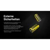 Two batteries are shown on a black background with text describing their features. Anteprima dell’immagine prodotto