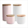 SPRINGLANE Keramik Vorratsdosen 4-tlg. Set mit Holzdeckel Produktbild-Vorschau 1