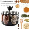 Drehbarer Gewürzständer mit 6 leeren Gläsern , rotierendes Produktbild-Vorschau 7