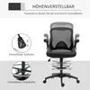 Vinsetto Mesh Zeichenstuhl Ergonomischer Bürostuhl mit Produktbild-Vorschau 4