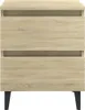 vidaXL Stolik nocny dąb sonoma 40x35x50 cm materiał Podgląd zdjęcia produktu 11