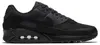 NIKE AIR MAX 90 365 Herren Schwarz Sportschuhe Leder Produktbild-Vorschau 1