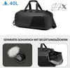 Sporttasche 40 L 3 in 1 Rucksack Gym Fitness Sportstudio Produktbild-Vorschau 8