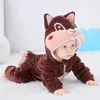 Pyžamo Onesie Kostým Prevlek Spiaca veverička Dojča 90: Náhľad obrázku produktu 5