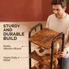 Vertikales Schuhregal, 10-Stöckig, Platzsparend, Braun und Produktbild-Vorschau 3