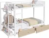 Merax Etagenbett 90x200 cm, Eisenrahmen Kinderbett mit Produktbild-Vorschau 8