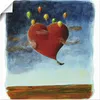 ARTland Poster Fliegendes Herz Größe: 70x70 cm Produktbild-Vorschau 1