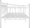 vidaXL Schlafsofa Bettgestell Weiß Metall 90x200 cm Produktbild-Vorschau 7