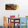 Opviq, YMS- HMA5158, Bunt, Wanduhren, 68 x 32 cm, 100% MDF Produktbild-Vorschau 1