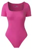 Damskie Body Modelujące Krótki Rękaw Basic Treningowe Podgląd zdjęcia produktu 1