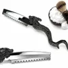 Rasoir de barbier professionnel en style dragon argenté Voir les images du produit 1