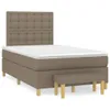 The Living Store Boxspringbett mit Matratze Taupe 120x200 Produktbild-Vorschau 2