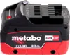 A close-up studio shot of a Metabo 18V LiHD 8.0Ah battery pack. Anteprima dell’immagine prodotto