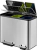 EKO - EcoCasa Recycler Treteimer 15+15+15 Liter - Stainless Produktbild-Vorschau 3
