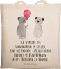 Mr. & Mrs. Panda Tote Bag Koala Luftballon - Transparent - Produktbild-Vorschau 1