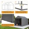 Garage per biciclette 160x220x165 cm Grigio – Riparo per Anteprima dell’immagine prodotto 3