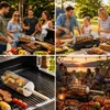 Nestbar Rollender Grillkorb,Abnehmbarer Wärmedämmung Produktbild-Vorschau 7