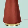 Relaxdays Tischlampe, Samtschirm & Metallfuß, E14, HD: 47 x Produktbild-Vorschau 5