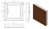 Aqualine Revisionsklappe 60x60cm, Eiche Platin Produktbild-Vorschau 5
