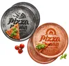 4x Pizzateller rot & schwarz Ø31cm 4 Personen XL-Teller Produktbild-Vorschau 1