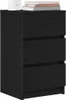 vidaXL Nočné stolíky s 3 zásuvkami 2 ks čierne 39x35x65 cm Náhľad obrázku produktu 4