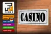 Holzschild Spruch 27x10cm Casino Spiele Spielbank Produktbild-Vorschau 4