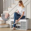 Mondeer Banc à chaussures avec assise, rangement pour Voir les images du produit 6