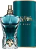 A bottle of Jean Paul Gaultier Le Beau Eau de Toilette and its cylindrical packaging. Voir les images du produit
