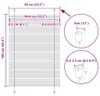 vidaXL Plissee Petrolgrün 85x100 cm Stoffbreite 84,4 cm Produktbild-Vorschau 7