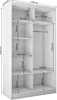 AX LIVING Portes coulissantes armoire pour chambre Cabinio Voir les images du produit 6