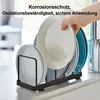 OKWISH Abtropfgestell Geschirr mit Abtropfschale, Eisen Produktbild-Vorschau 6