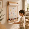 Tableau mural à dessin avec porte-crayon en bois 70 x 53 Voir les images du produit 4