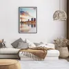 Gerahmtes Poster - Schwarzer Rahmen - Fluss Wolkenkratzer Produktbild-Vorschau 7