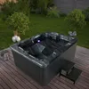 HOME DELUXE - Vasca idromassaggio da esterno in MARMO NERO Anteprima dell’immagine prodotto 2