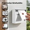 Wiltec Briefkasten V12 weiß 360 x 115 x 320 mm, Produktbild-Vorschau 4