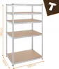 Metalen schap met 5 planken voor in de garage, 180 x 100 x Productafbeelding-voorbeeld 13