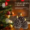 Meisterhome® LED candele pigne set di 3 - Candele di cera Anteprima dell’immagine prodotto 4