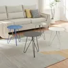 Table d'appoint 'Nopimi' métal rond 45 x Ø43 cm bleu, mat Voir les images du produit 9