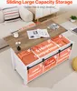 VEVOR Lift Top Couchtisch 120 cm, rustikaler Kaffeetisch Produktbild-Vorschau 5